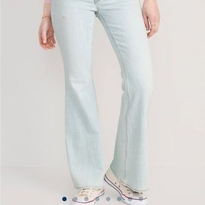 NWT SZ 14 OLD NAVY SUPER FLARE JEANS vintage washed very 90’s AF DENIM STRETCH